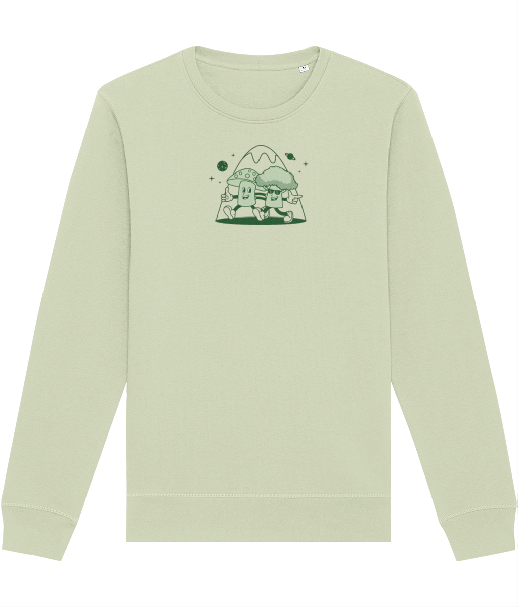 Classic Green Psychedelic Nature Sweatshirt